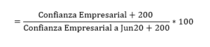 Ecuación confianza empresarial 2